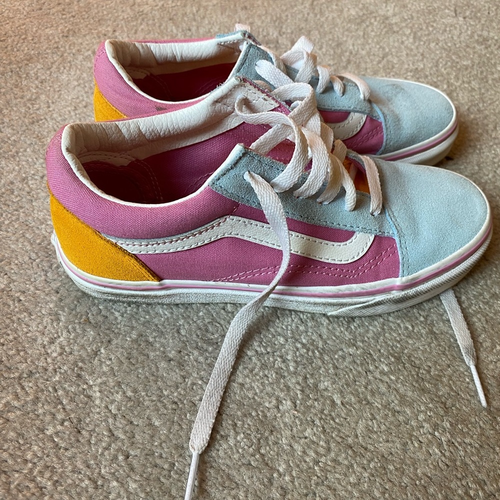 Adorable multicolored girls Vans